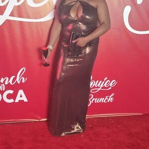 Metallic dress